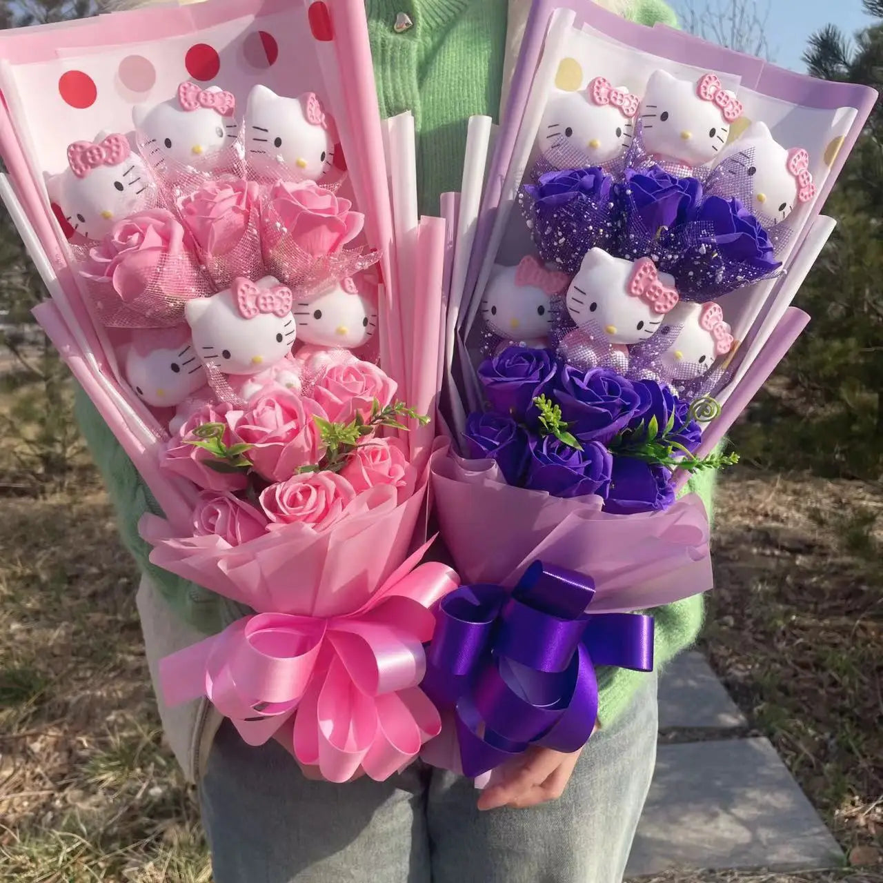 Cute Kitty Flower Bouquet